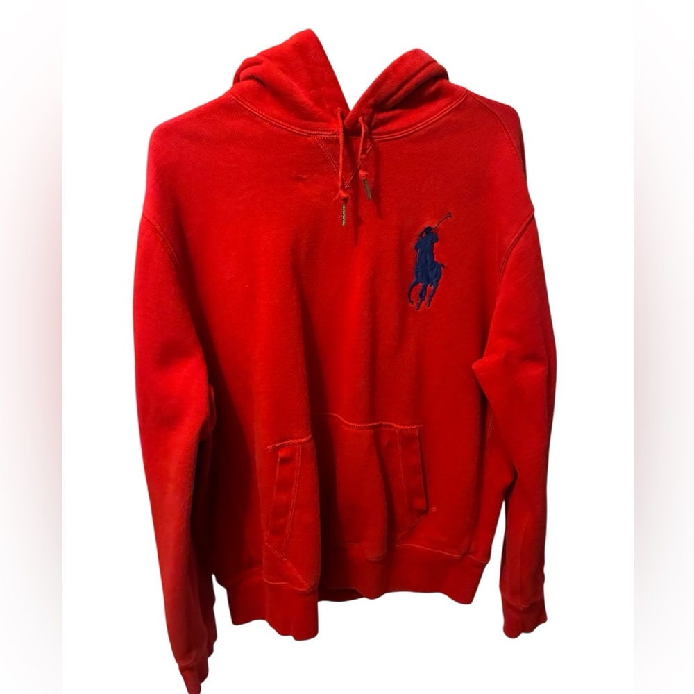 Polo Ralph Lauren Red hoodie Big Pony Mens XL